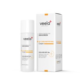 Veela Matlaştırıcı Yağlı ve Karma Ciltler İçin SPF 50+ 50 ml Güneş Kremi