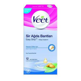 Veet 12 Adet Hassas Ciltler İçin Sir Ağda Bantları