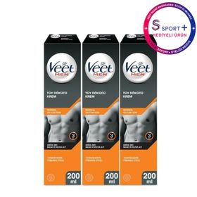 Veet 200 ml 3 Adet Normal Ciltler Erkeklere Özel Tüy Dökücü Krem