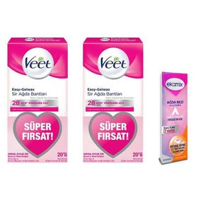 Veet 20'li 2 Adet (Hassas Ciltler İçin) Sir Ağda Bantları