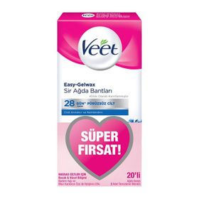 Veet 20'li 2 Adet (Hassas Ciltler İçin) Sir Ağda Bantları