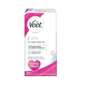 Veet 20'li Bacak Yüz Sir Ağda Bandı