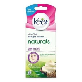 Veet 20'li Naturals Shea Yağı Yüz Bölgesi Ağda Bandı