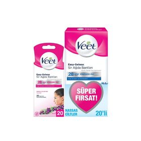 Veet 20'li Naturals Shea Yağı Yüz Bölgesi Ağda Bandı