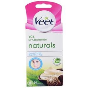 Veet 20'li Naturals Shea Yağı Yüz Bölgesi Ağda Bandı
