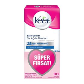 Veet 20'li Sensetion Hassas Ciltler Ağda Bandı
