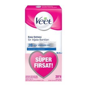 Veet 20'li Sensetion Hassas Ciltler Ağda Bandı