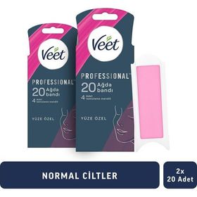 Veet 2x20 Professional Normal Ciltler İçin Yüz Ağda Bandı