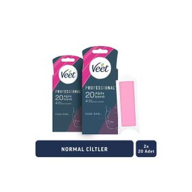 Veet 2x20 Professional Normal Ciltler İçin Yüz Ağda Bandı
