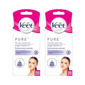 Veet 2x20'li Pure Sir Yüz Ağda Bandı