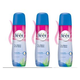 Veet 3x150 ml Hassas Ciltler İçin Tüy Dökücü Sprey