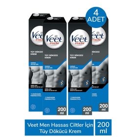 Veet 4x200 ml Erkeklere Özel Tüy Dökücü Krem