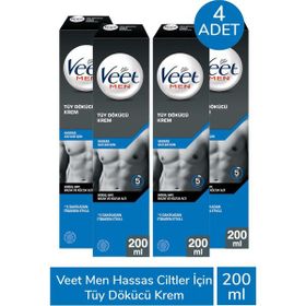 Veet 4x200 ml Erkeklere Özel Tüy Dökücü Krem