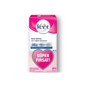 Veet 8690570542479 20'li Hassas Ciltler İçin Ağda Bandı