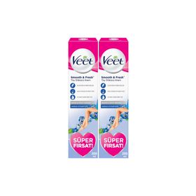 Veet Bacak & Vücut Bölgesi 200 ml X2 Hassas Ciltler Süper Fırsat Paketi Tüy Dökücü Krem