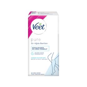 Veet Bacak Vücut Bölgesi Hassas Ciltler 20'li Pure Ağda Bandı