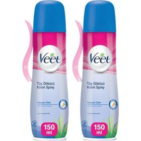 Veet Hassas Ciltler 2x150 ml Tüy Dökücü Krem Sprey