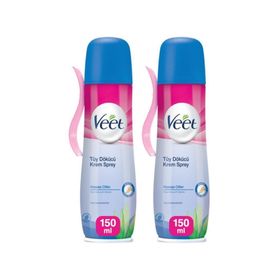 Veet Hassas Ciltler 2x150 ml Tüy Dökücü Krem Sprey