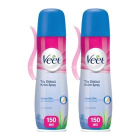 Veet Hassas Ciltler 2x150 ml Tüy Dökücü Krem Sprey
