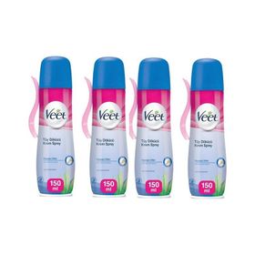 Veet Hassas Ciltler 4x150 ml Tüy Dökücü Sprey Krem