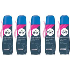 Veet Hassas Ciltler 5x150 ml Tüy Dökücü Sprey Krem
