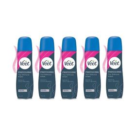 Veet Hassas Ciltler 5x150 ml Tüy Dökücü Sprey Krem
