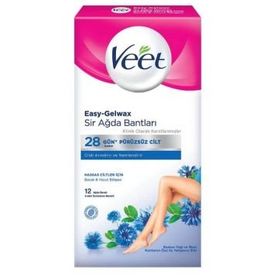 Veet Hassas Ciltler İçin 12 Adet Sir Ağda Bandı