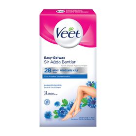 Veet Hassas Ciltler İçin 12 Adet Sir Ağda Bandı