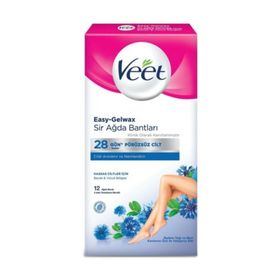Veet Hassas Ciltler İçin 12 Adet Sir Ağda Bandı