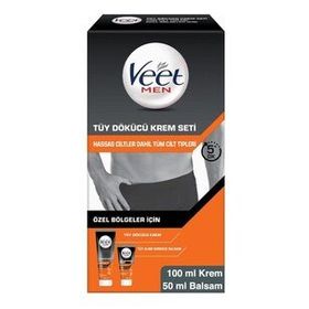 Veet Men 100 ml+50 ml x2 Özel Bölgeler İçin Tüy Dökücü Krem Seti