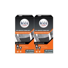 Veet Men 100 ml+50 ml x2 Özel Bölgeler İçin Tüy Dökücü Krem Seti