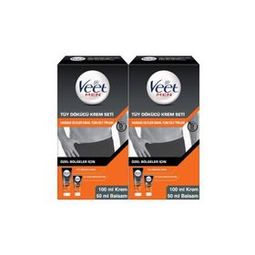Veet Men 100 ml+50 ml x2 Özel Bölgeler İçin Tüy Dökücü Krem Seti