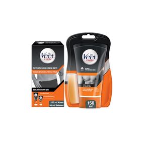 Veet Men 100&50 ml Özel Bölgeler İçin Tüy Dökücü Krem Seti+ Veet Men 150 ml Duşta Tüy Dökücü Krem