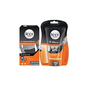 Veet Men 100&50 ml Özel Bölgeler İçin Tüy Dökücü Krem Seti+ Veet Men 150 ml Duşta Tüy Dökücü Krem