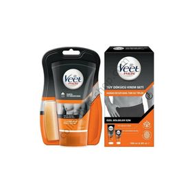 Veet Men 100&50 ml Özel Bölgeler İçin Tüy Dökücü Krem Seti+ Veet Men 150 ml Duşta Tüy Dökücü Krem