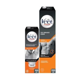 Veet Men 200 ml Tüy Dökücü Krem + Koltuk Altına Özel 100 ml Tüy Dökücü Krem