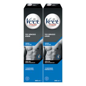 Veet Men 2x200 ml Erkeklere Özel Hassas Ciltler İçin Tüy Dökücü Krem