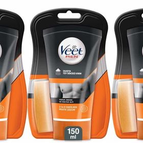 Veet Men 3x150 ml Vücut ve Bacak Bölgesi Duşta Tüy Dökücü Krem