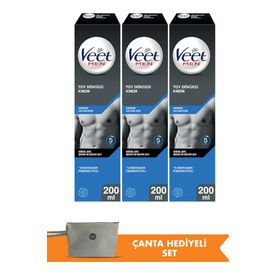 Veet Men Hassas Ciltler 3x200 ml Tüy Dökücü Krem