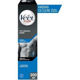 Veet Men Hassas Ciltler için 200 ml Tüy Dökücü Krem
