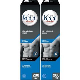 Veet Men Hassas Ciltler için 2x200 ml Tüy Dökücü Krem