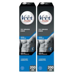 Veet Men Hassas Ciltler için 2x200 ml Tüy Dökücü Krem