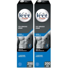 Veet Men Hassas Ciltler için 2x200 ml Tüy Dökücü Krem