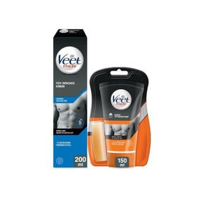 Veet Men Hassas Erkeklere Özel Tüy Dökücü 200 ml + Veet Men Normal Erkeklere Özel Tüy Dökücü 200 ml