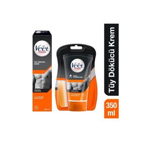 Veet Men Normal 200 ml Tüy Dökücü Krem + 150 ml Duşta Tüy Dökücü Krem