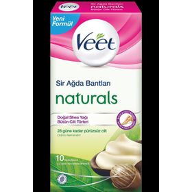 Veet Naturals Doğal Argan Yağı 12'li Sir Ağda Bantları