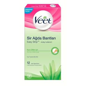 Veet Naturals Doğal Argan Yağı 12'li Sir Ağda Bantları