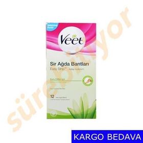 Veet Naturals Doğal Argan Yağı 12'li Sir Ağda Bantları