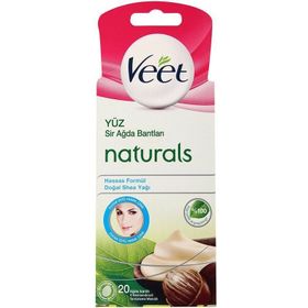 Veet Naturals Yüz Bölgesi 20'li Sir Ağda Bandı