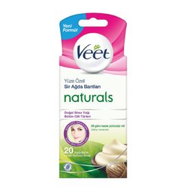 Veet Naturals Yüz Bölgesi 20'li Sir Ağda Bandı